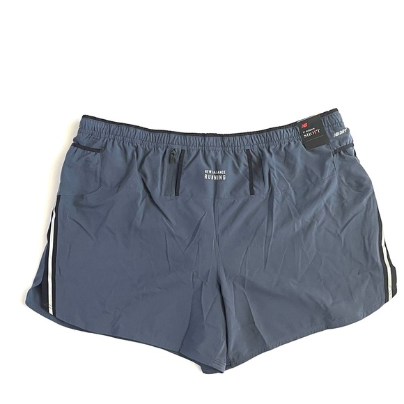 NEW BALANCE Impact 5" Running Shorts Mens SIZE 2XL Thunder Bay Grey Athletic NWT - Picture 11 of 16